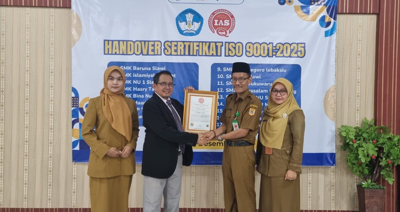 SMK NU 1 Slawi Pertahankan Sertifikasi ISO Selama 14 Tahun, Kini Resmi Menerima ISO 9001:2025