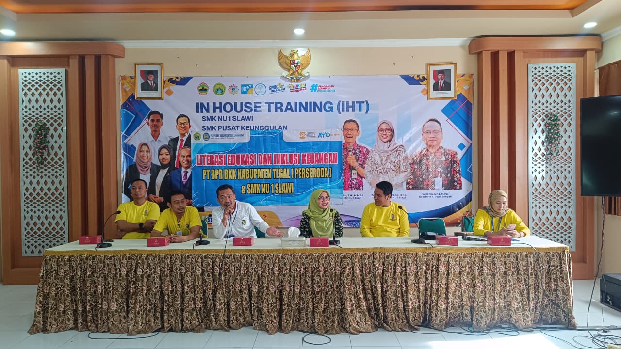 PT. BPR BKK Kabupaten Tegal Gelar Sosialisasi Literasi Edukasi dan Inklusi Keuangan di SMK NU 1 Slawi