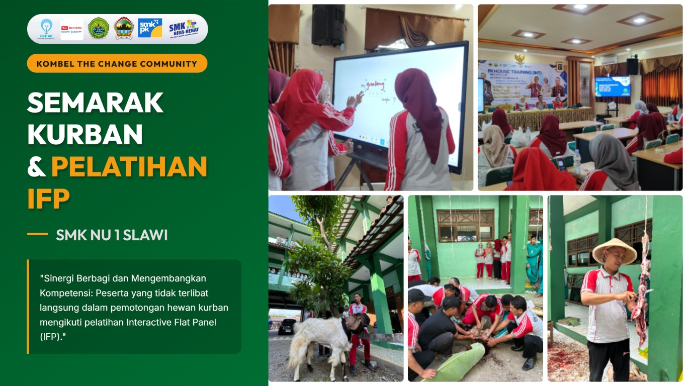 Menebar Manfaat di Hari Raya: Kurban dan Pelatihan IFP Satukan Semangat Belajar di SMK NU 1 Slawi