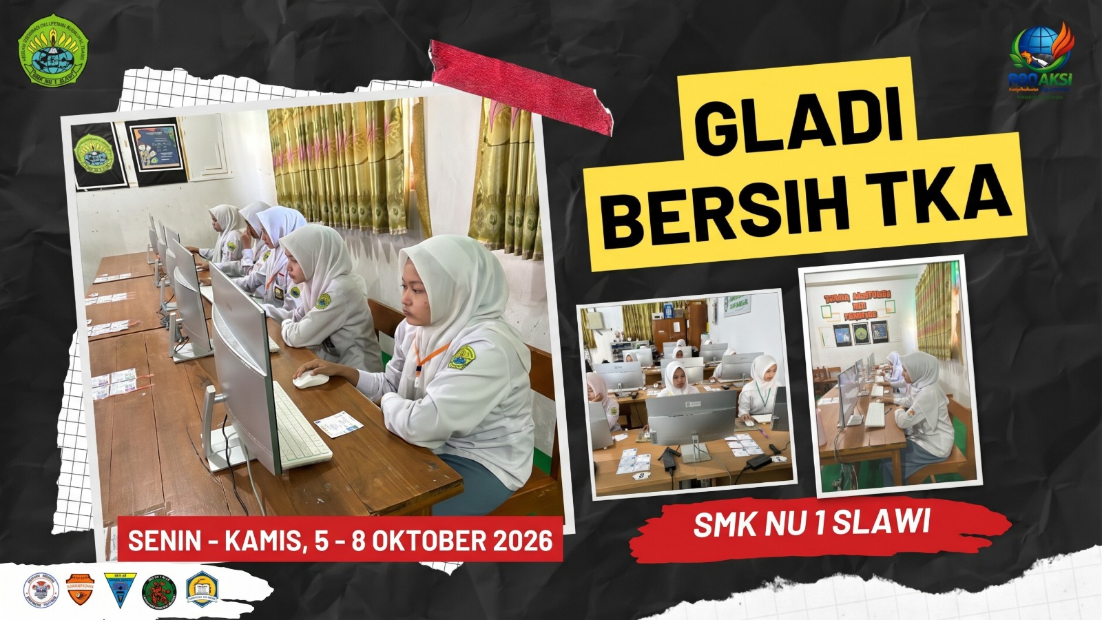 Gladi Bersih TKA SMK NU 1 Slawi Terlaksana dengan Baik, Siswa Kelas XII Siap Hadapi Asesmen