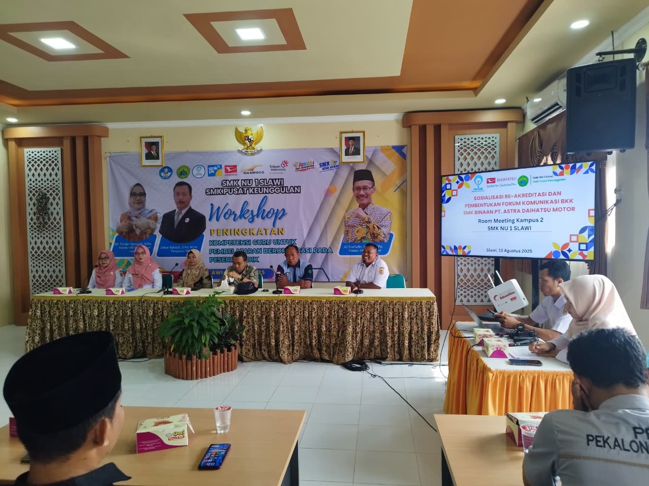 SMK NU 1 Slawi Jadi Tuan Rumah Sosialisasi Re-Akreditasi dan Pembentukan Forum Komunikasi BKK SMK Binaan PT. Astra Daihatsu Motor